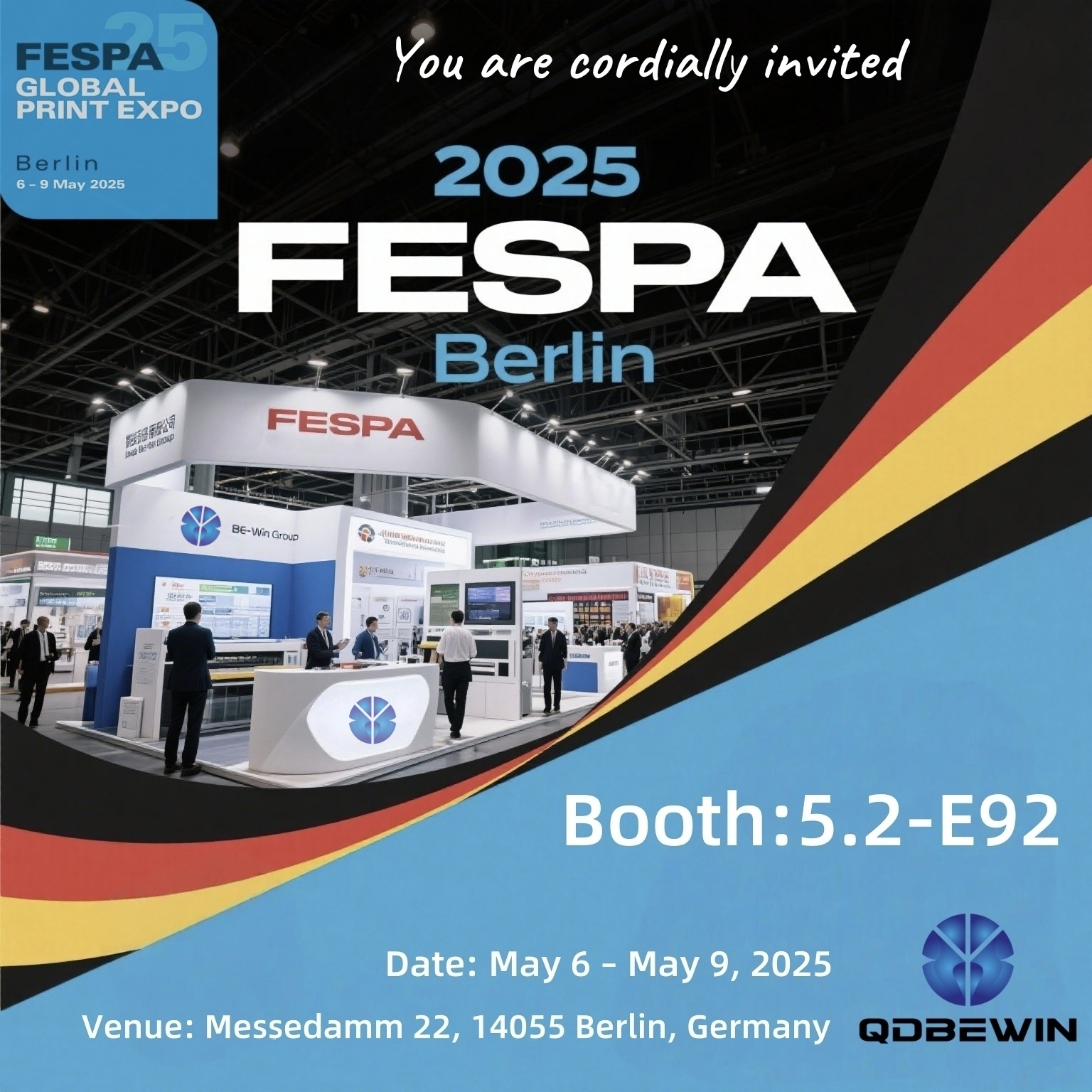 QINGDAO BE-WIN WIN FESPA 2025 బెర్లిన్-బూత్ 5.2-E92